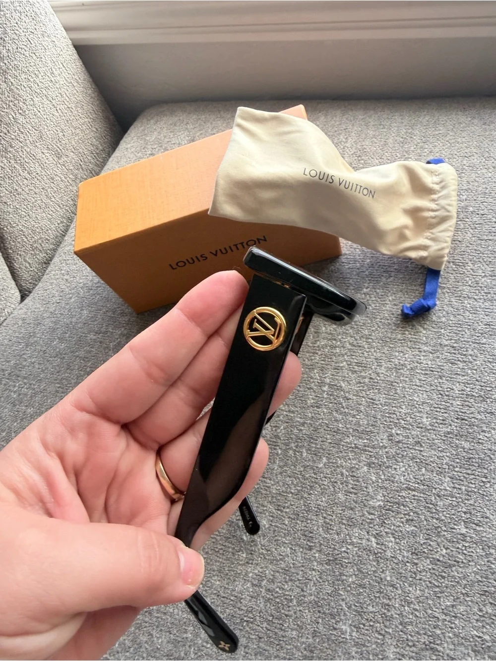 Louis Vuitton Black Square Sunglasses